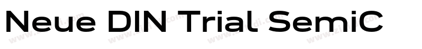 Neue DIN Trial SemiC字体转换